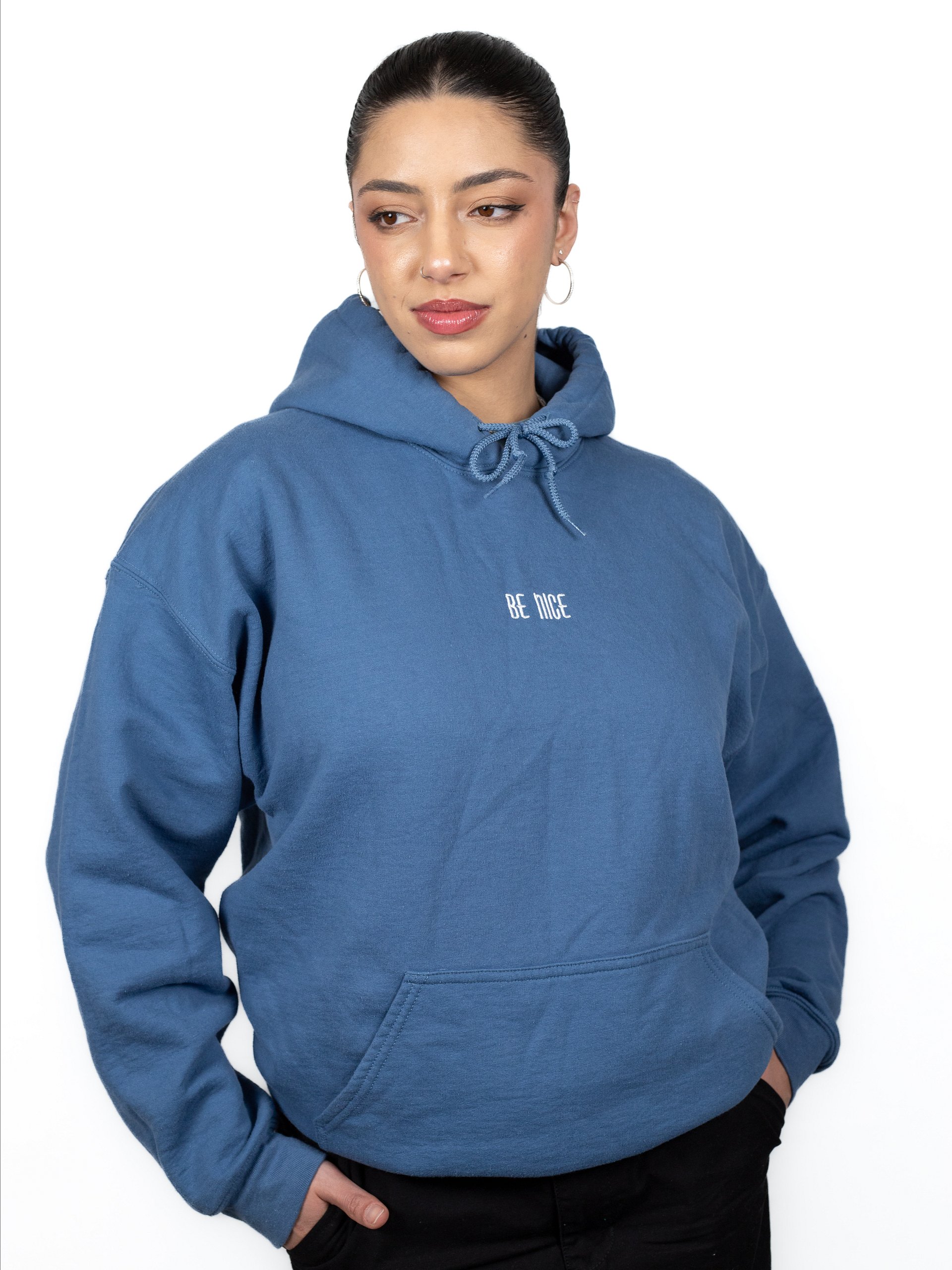 BE NICE Basics Embroidered Hoodie product image (1)