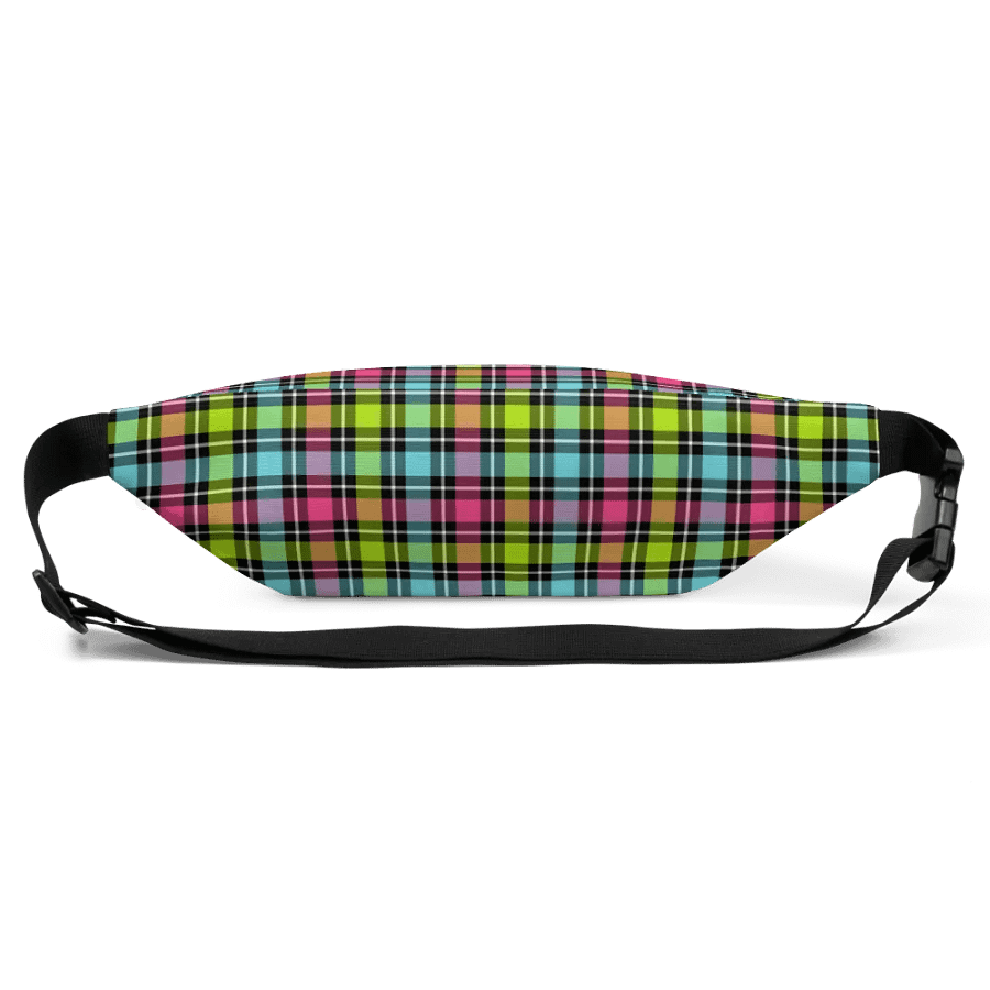 Neon Checkered Plaid Fanny Pack product image (4)