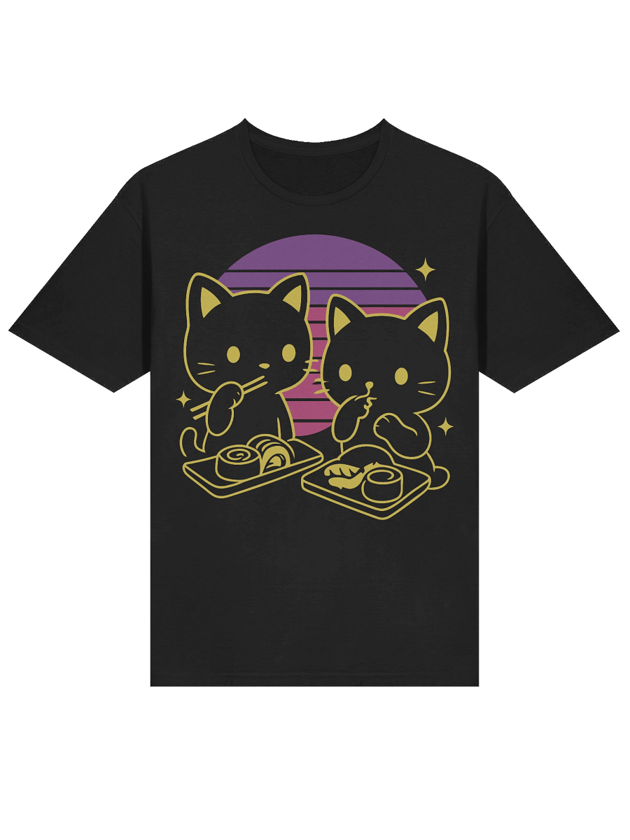 Retro Japanese Kittens Sushi T-Shirt product image (11)