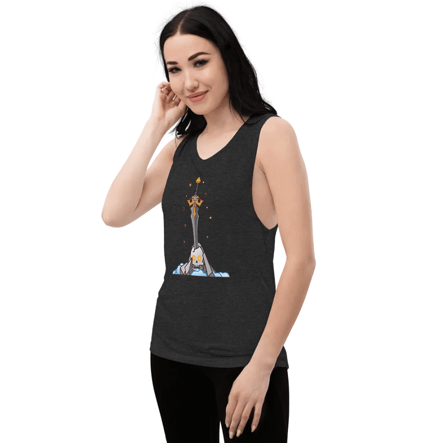Sword in the Skull - Argent Variation - Women's Style Muscle Tank product image (10)