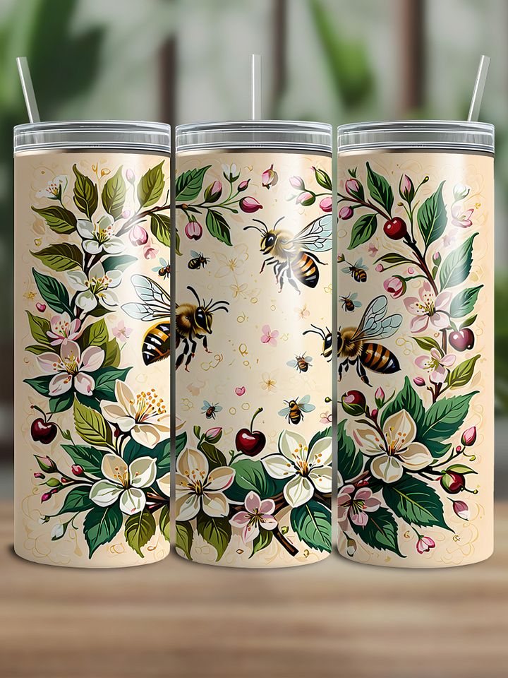 Bees & Blossoms Tumbler Wrap product image (1)