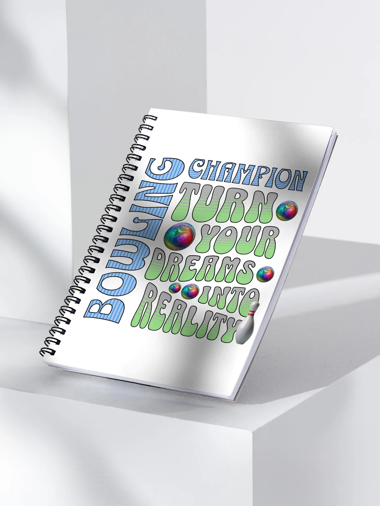 Champion Turn Your Dreams into Reality Bowling Notebook product image (3)