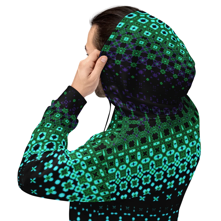 Abstract Green Modern Pattern Unisex All Over Print Hoodie product image (5)