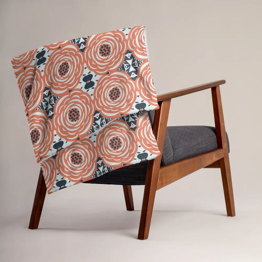 Delicate Rose Abstract Blanket product image (6)