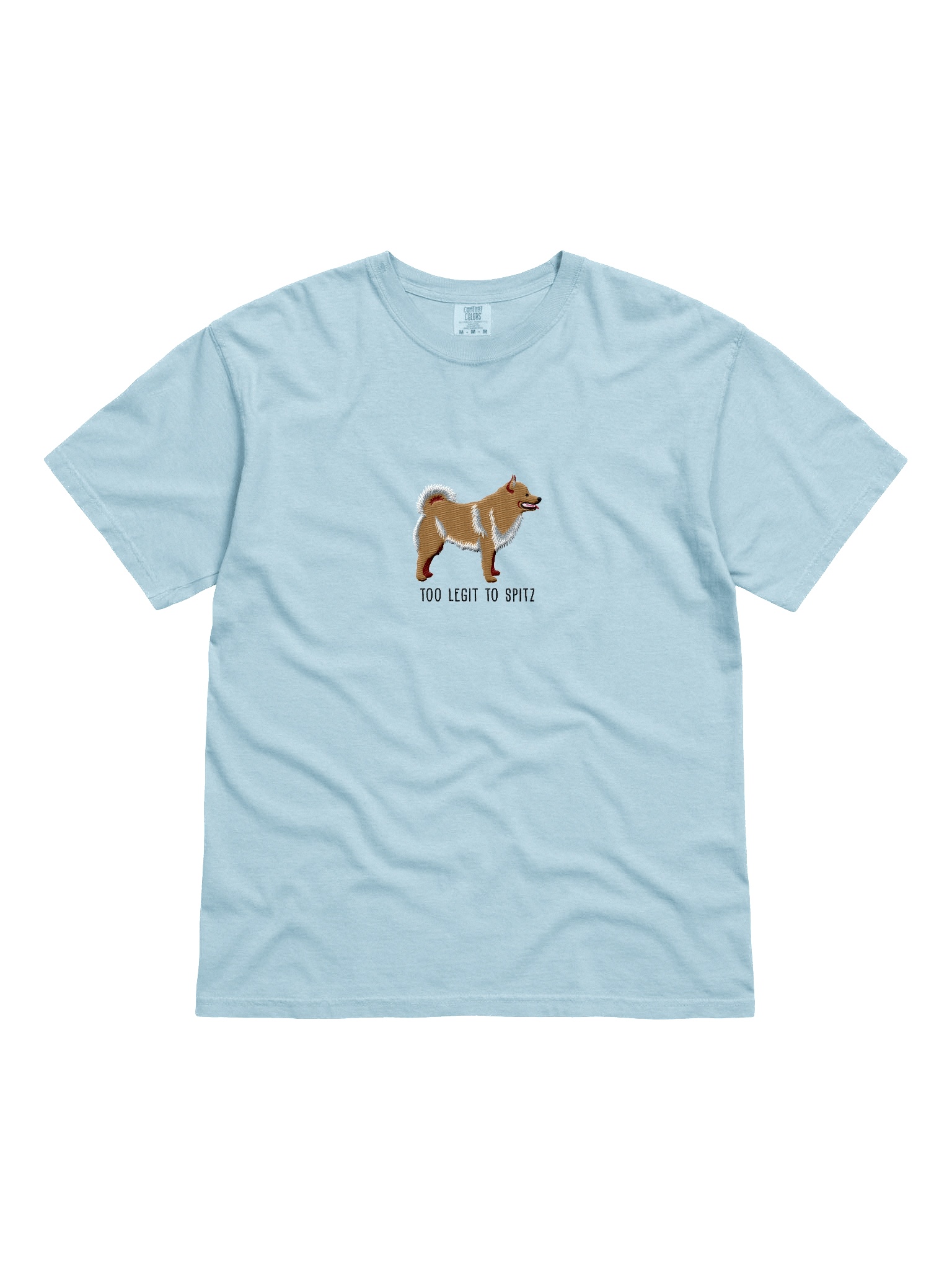 Too Legit to Spitz T-Shirt(Embroidered) of a Schipperke(Tan) product image (51)