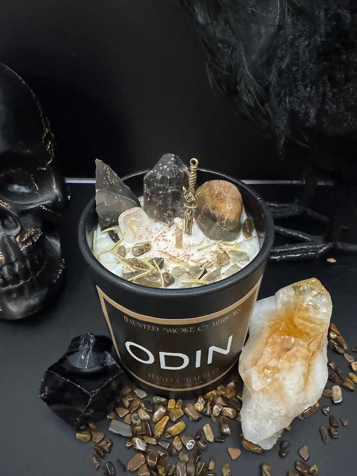 Odin Crystal Deity Candle product image (2)