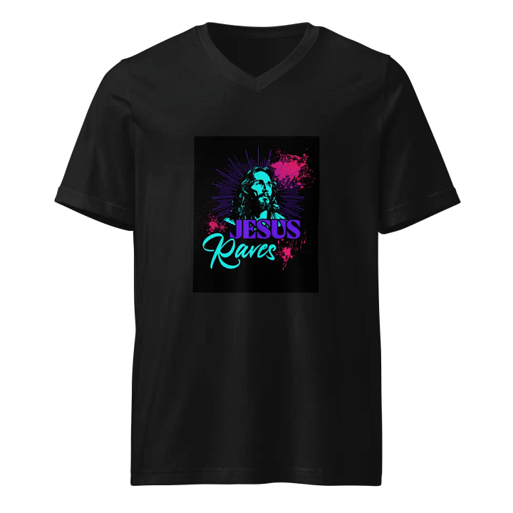 party jesus, jesus raves, Vibe V-Neck Tee product image (1)