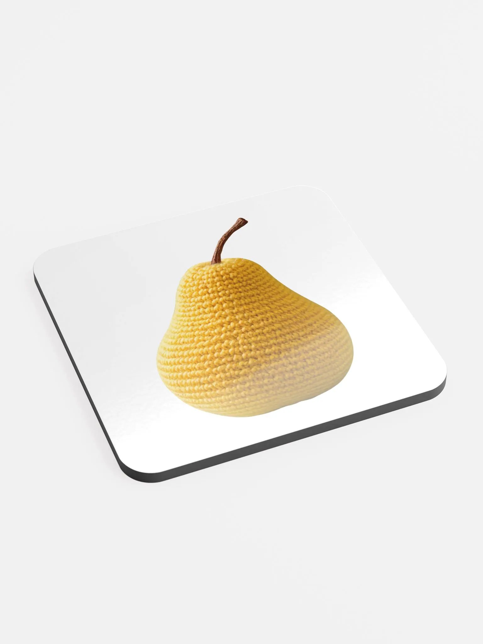 CozyAvocado Glossed Cork Coaster Pear #2 product image (2)