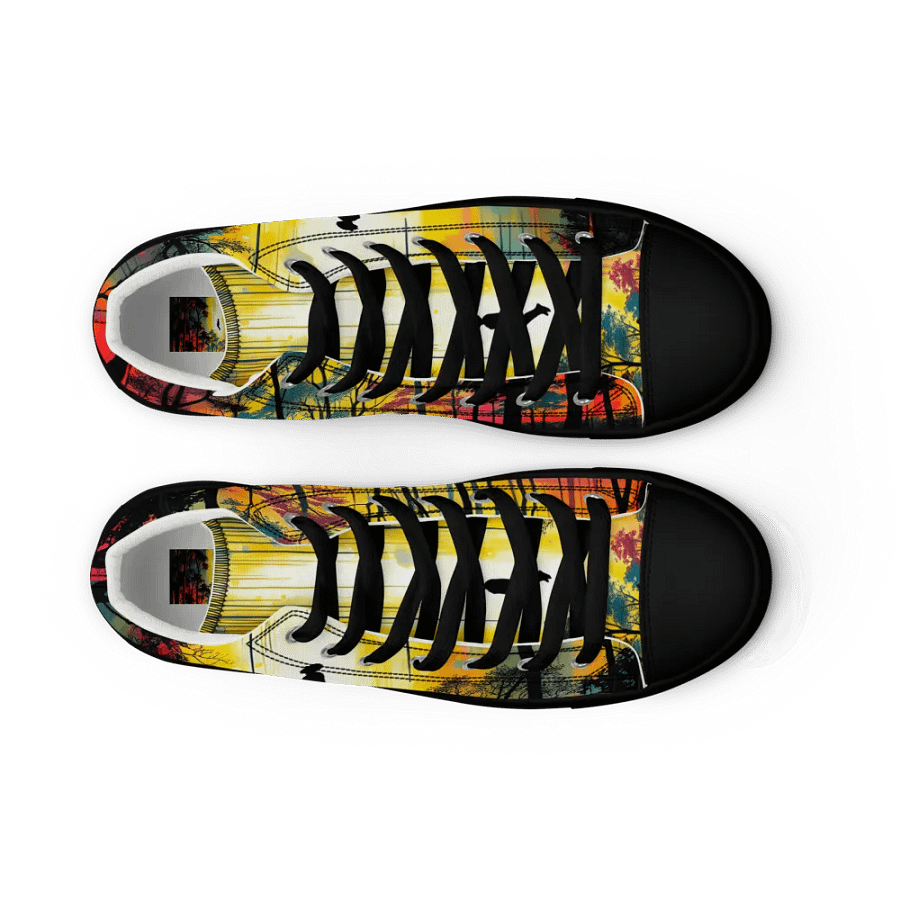 Ethereal Forest Levitation Women's canvas High Tops product image (9)