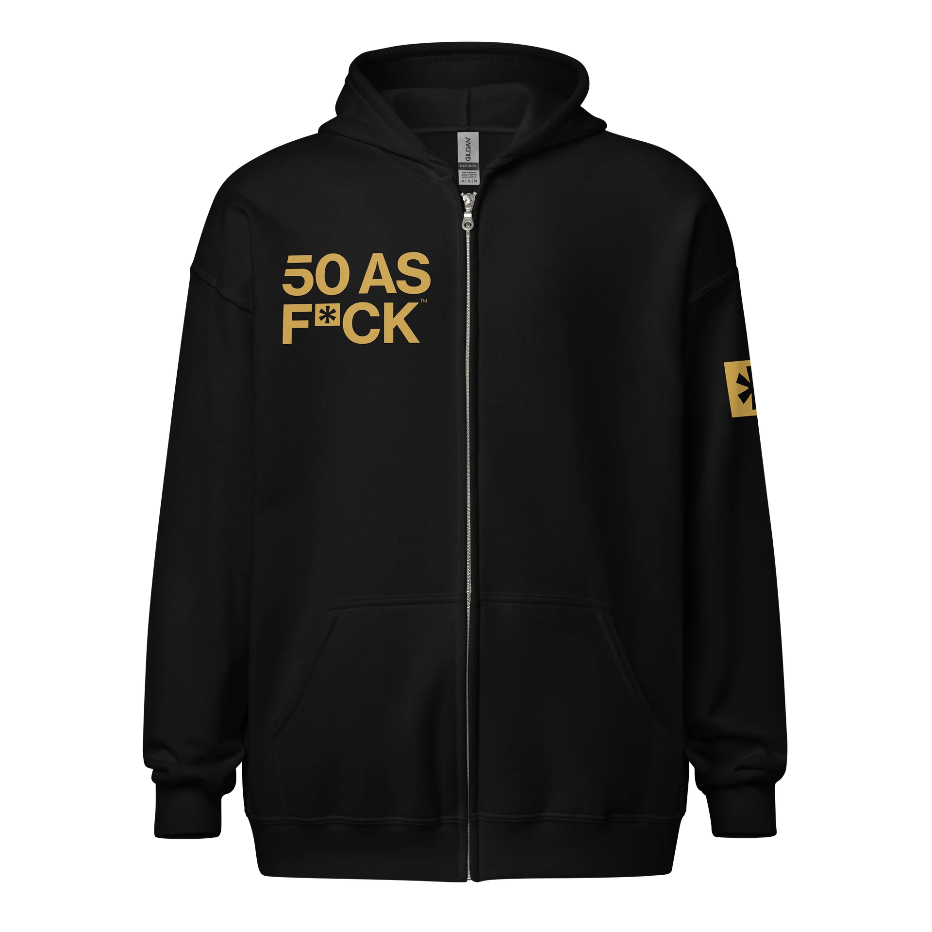 50 as FCK™ - Gildan Unisex Heavy Blend Zip Hoodie product image (1)