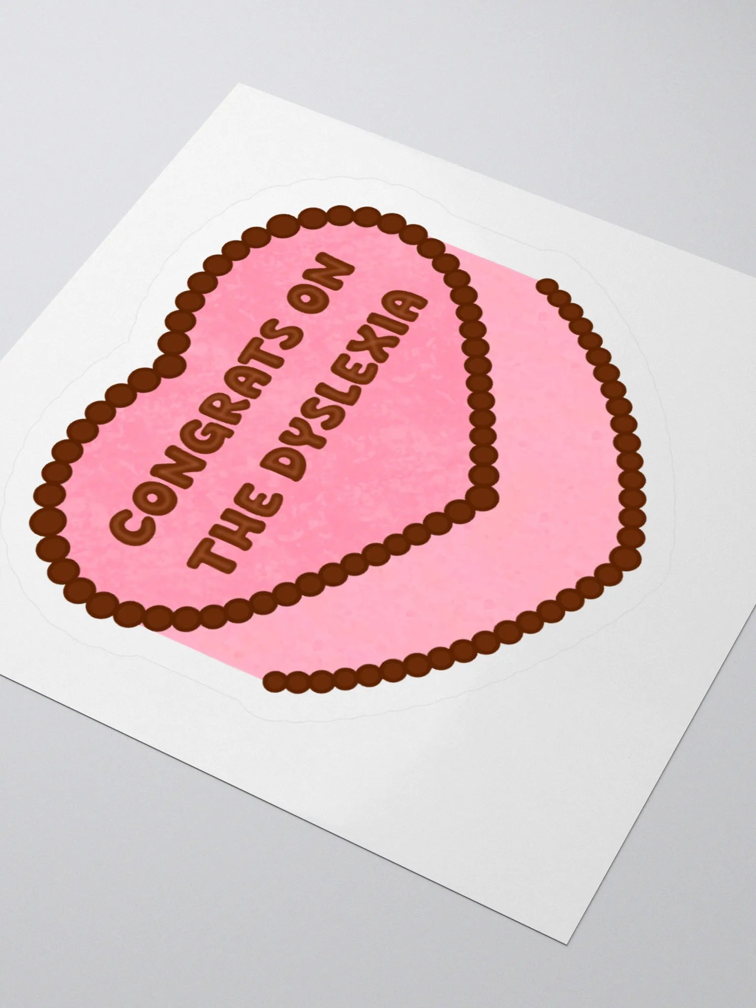 Dyslexia Cake Sticker product image (3)