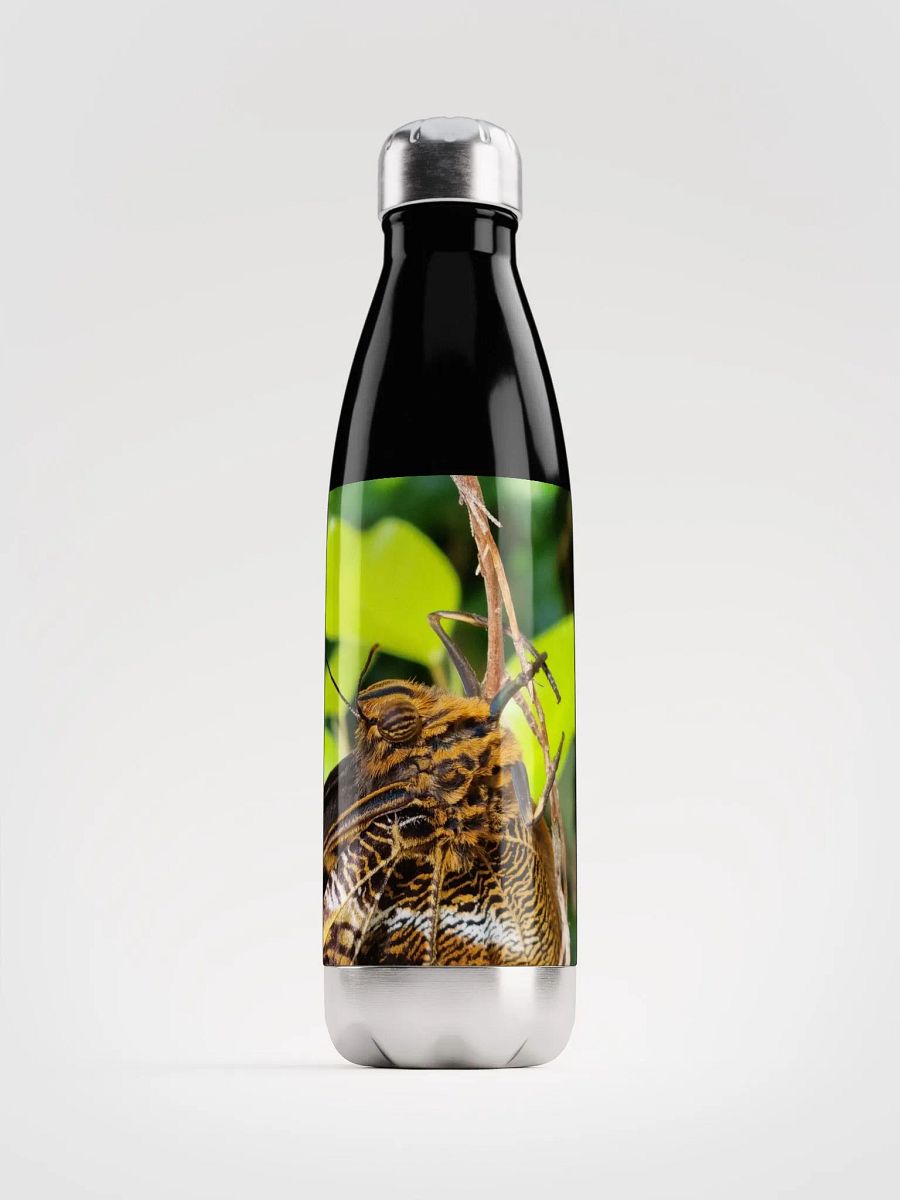 Closeup Tropical Butterfly Stainless Steel Water Bottle product image (2)