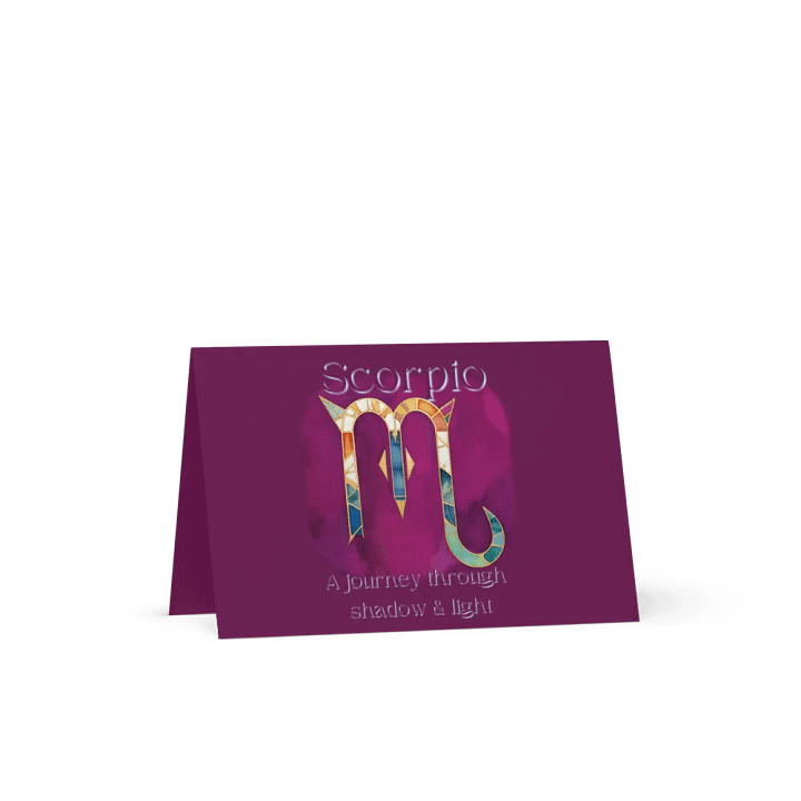 Purple Scorpio Greeting Card product image (1)