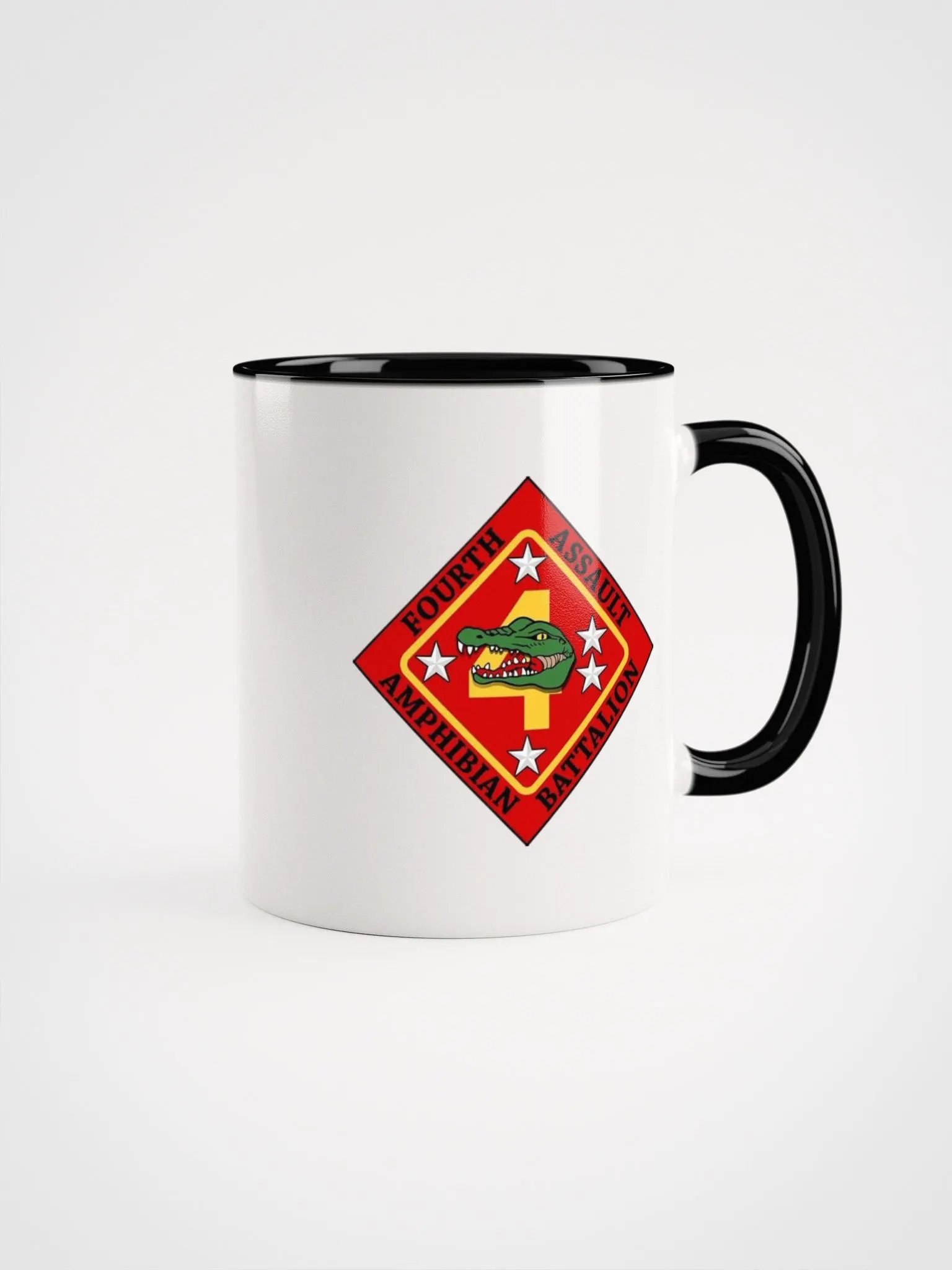 4th Assault Amphibian Battalion: Coffee Cup White Exterior/Black Interior product image (1)