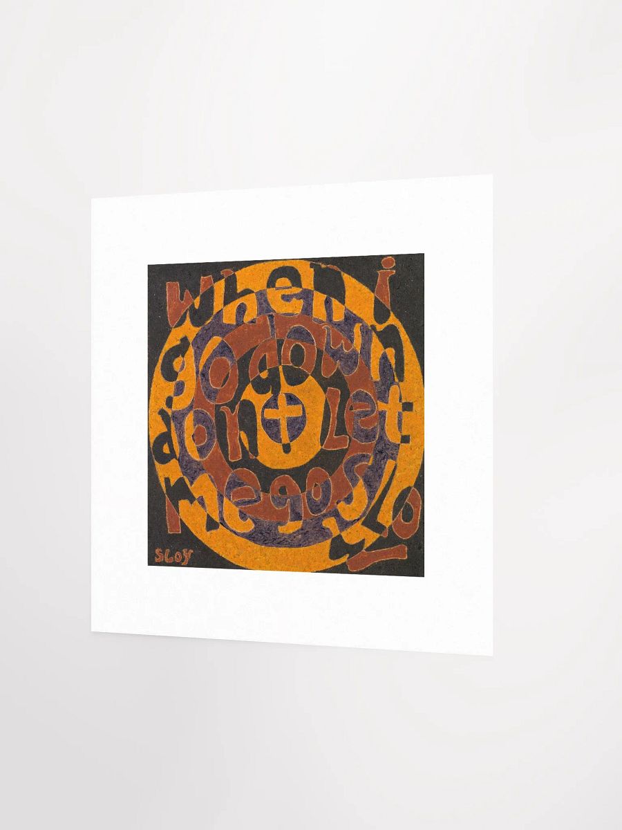 When I Go Down Print product image (3)