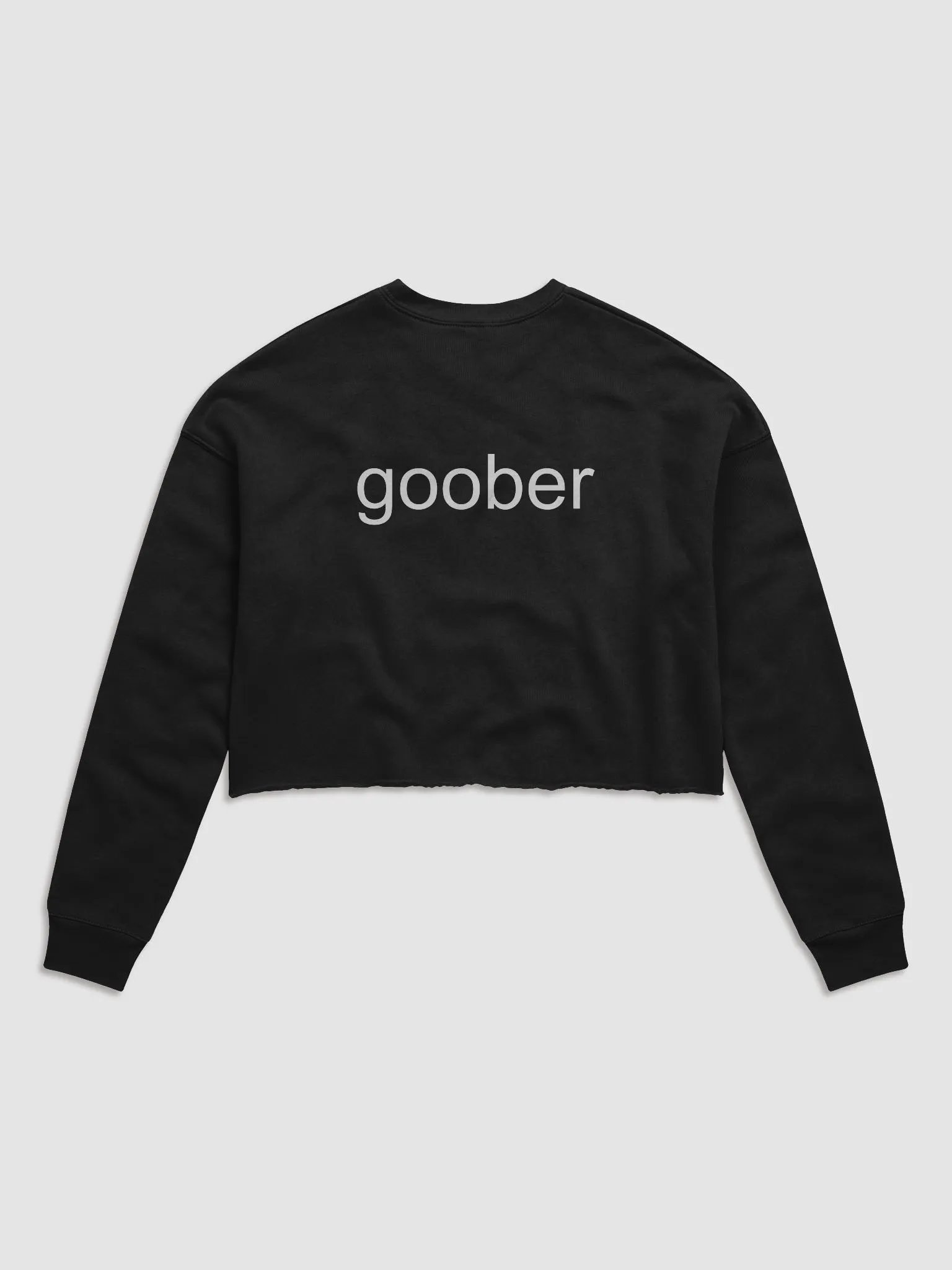Goober (White Text) Embroidered Crop Top Sweater product image (27)
