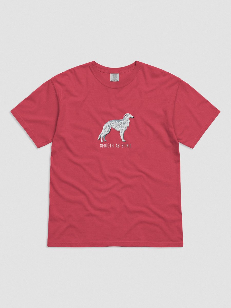 Smooth as Silkie T-Shirt(Embroidered) of a Silken Windhound(White) product image (51)