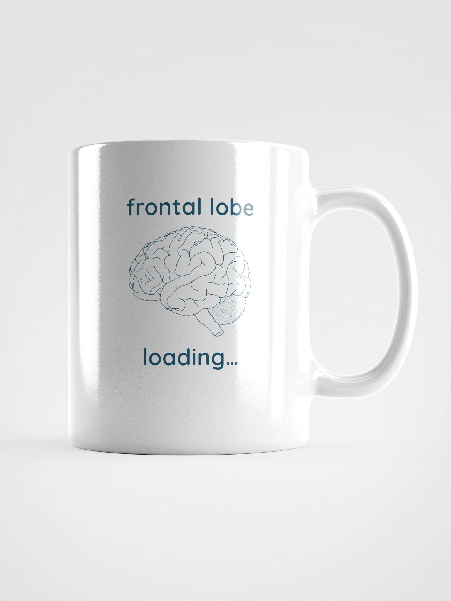 frontal lobe loading... mug (teal) product image (2)