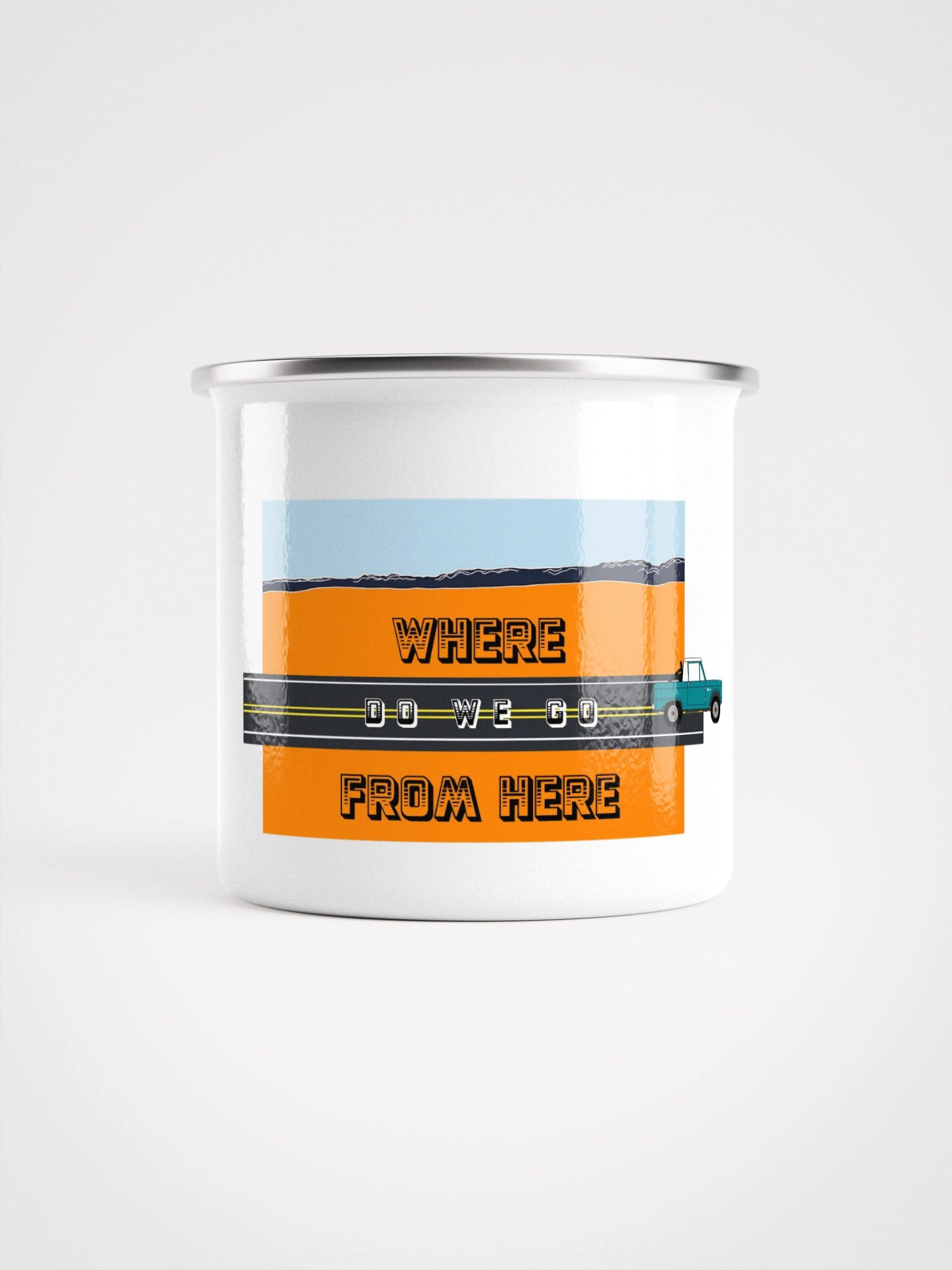 Where do we go from here Enamel Mug product image (2)