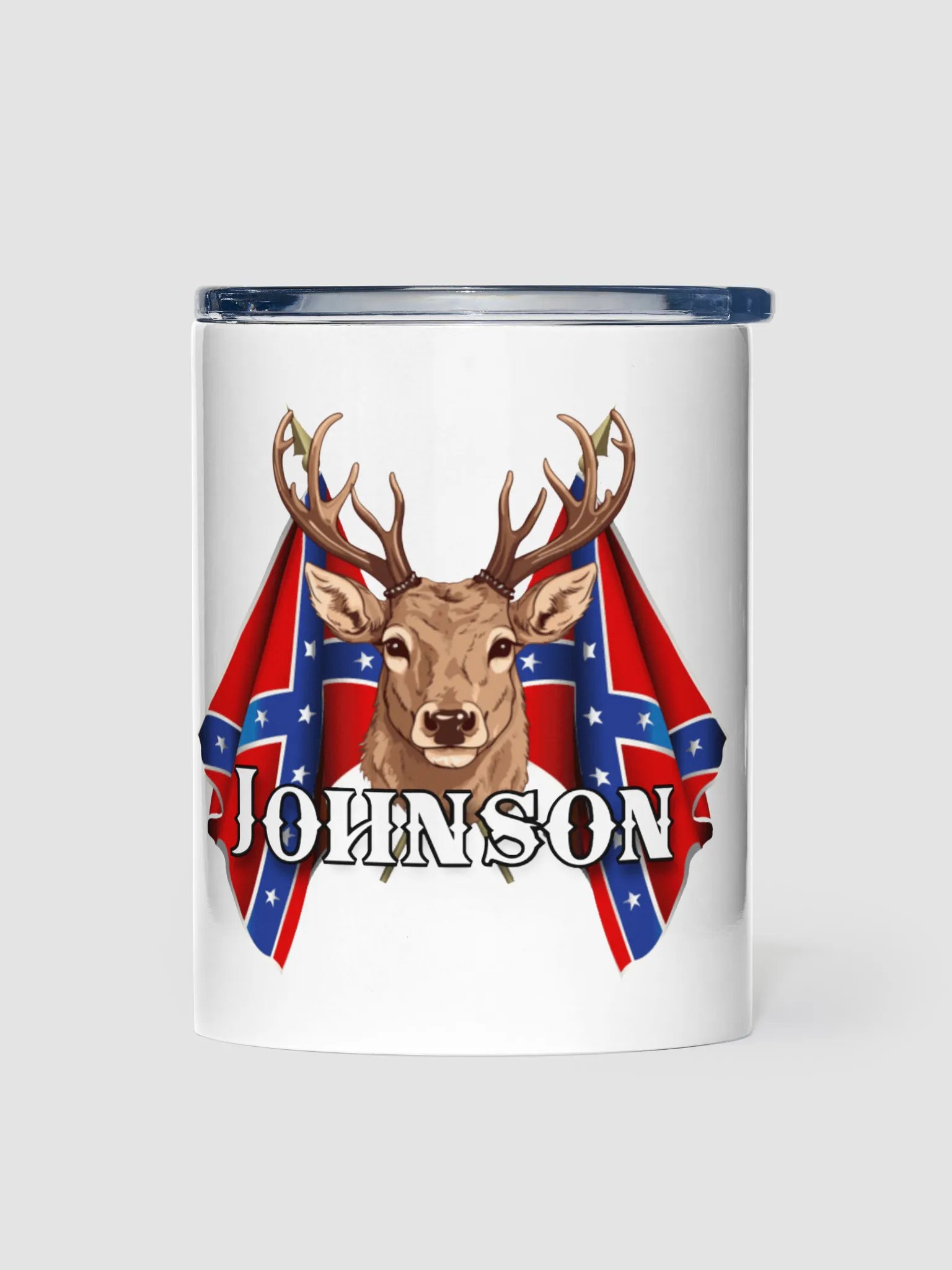 "Johnson" Last Name Rebel Redneck Deer - Kids Tumbler product image (1)