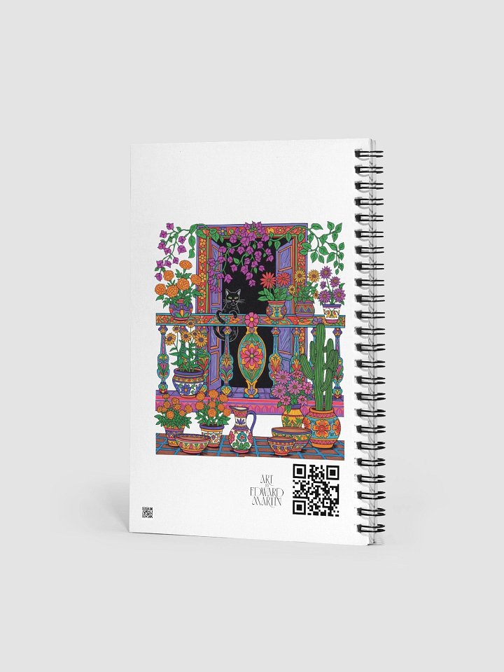 Whimsical Window Garden Spiral Notebook product image (2)