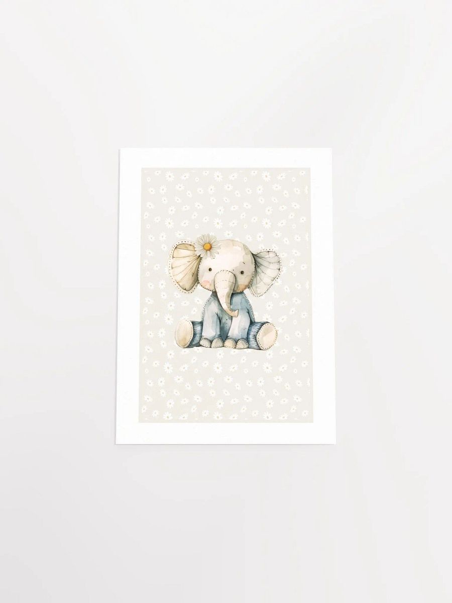Boho Daisy and Elephant Nursery Print product image (5)