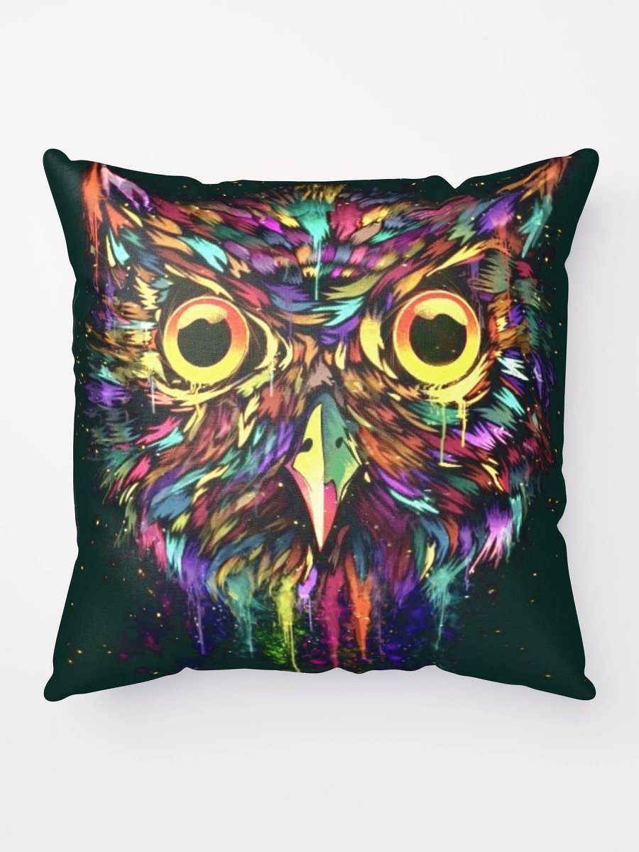 Drippy Owl Pillow - Black product image (1)