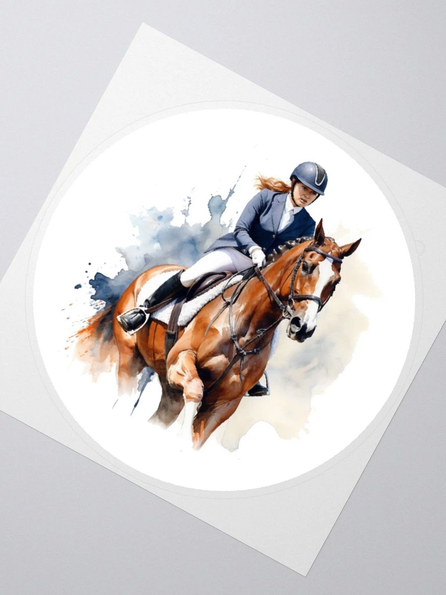 Female horse rider sticker product image (2)
