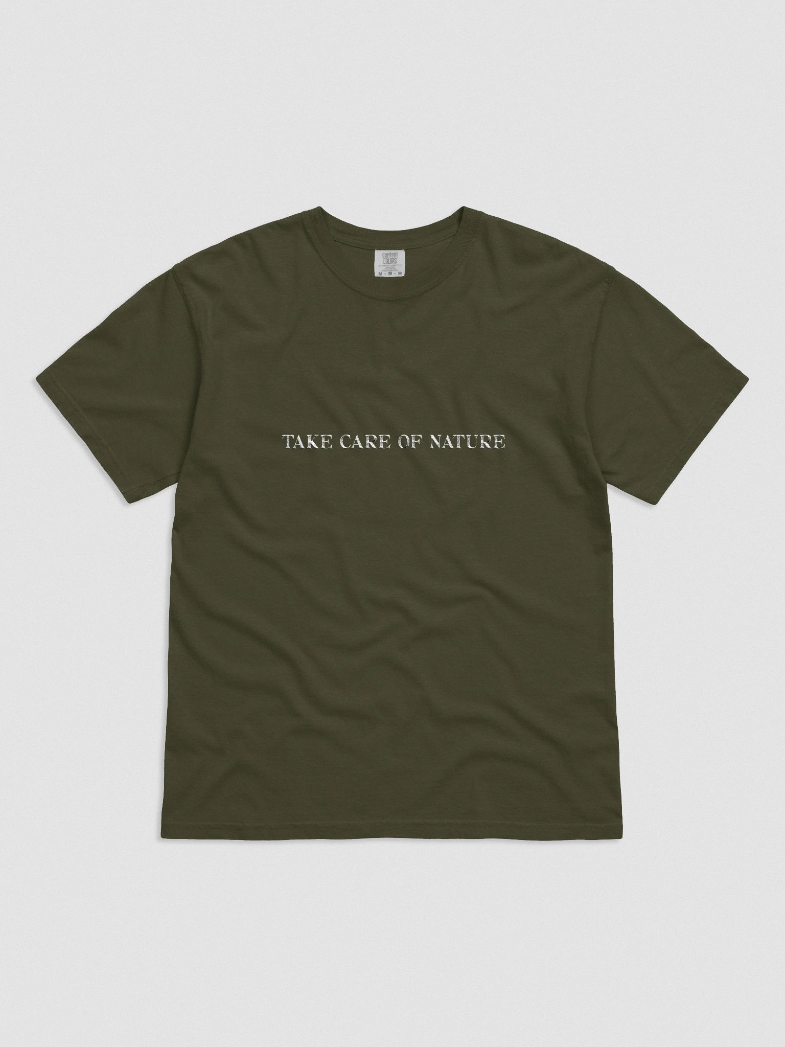Embroidered Take Care Of Nature Unisex Tee product image (1)