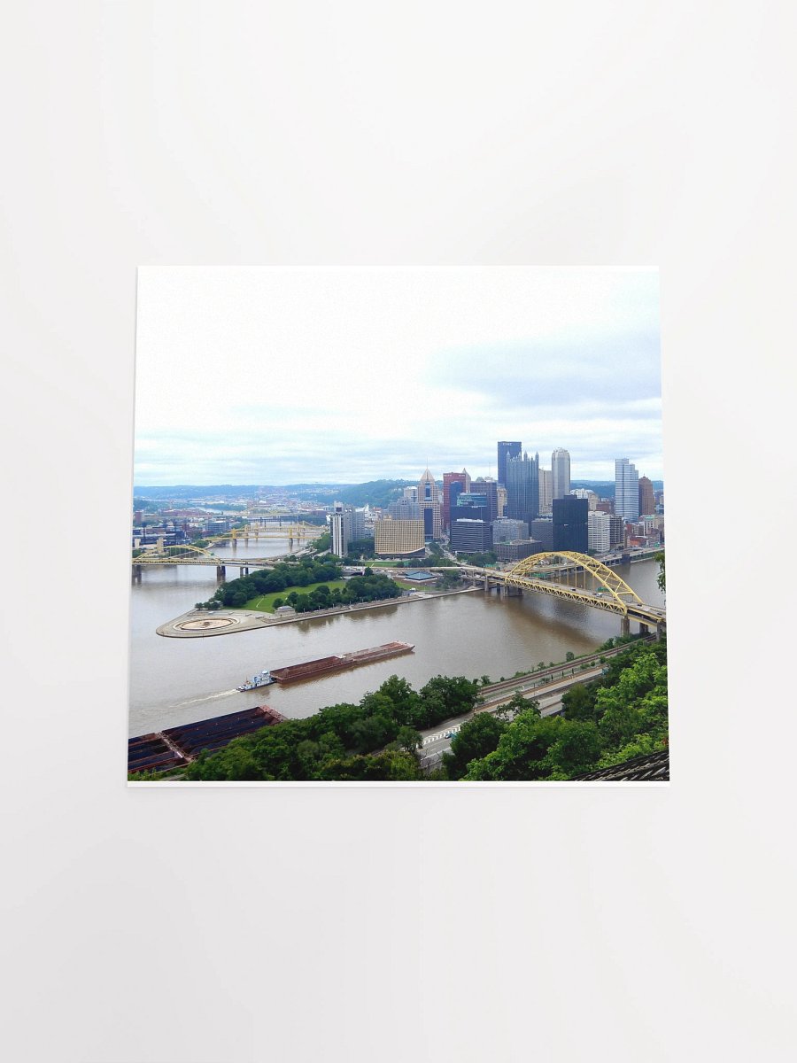 Pittsburgh - City with barge - Poster/Print product image (4)