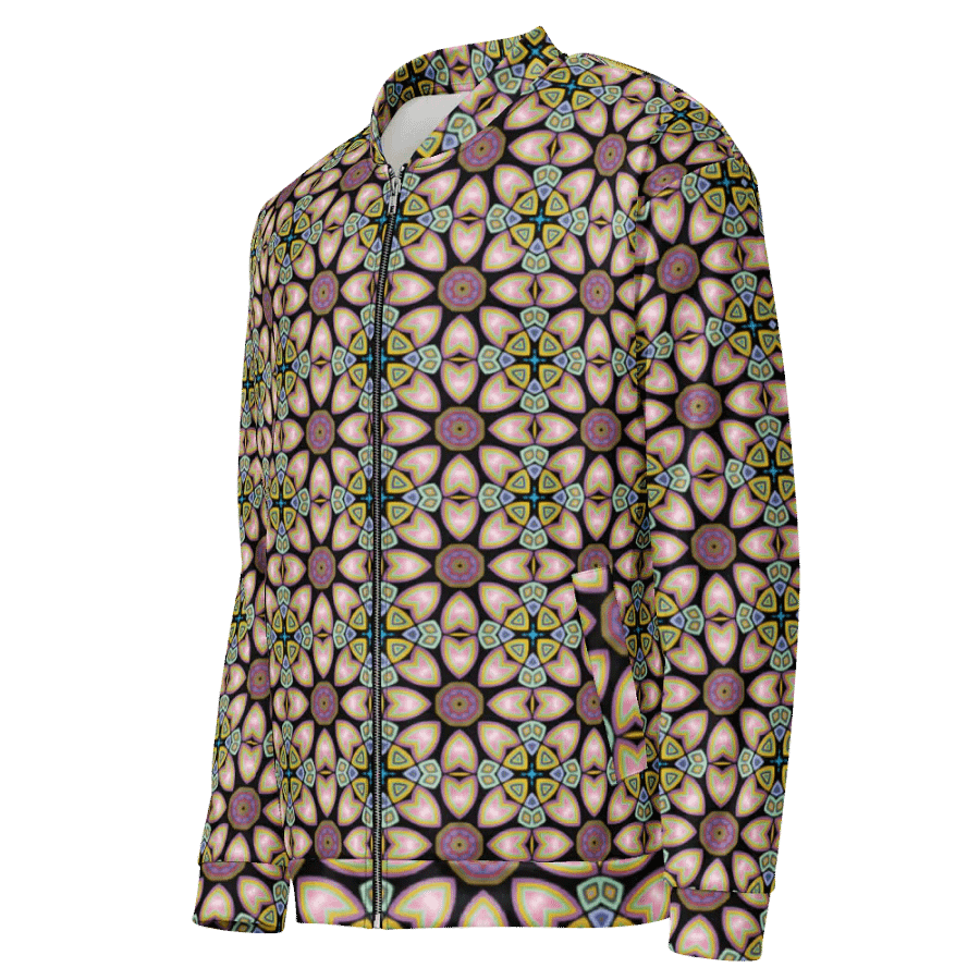 Fractal Batik Purple Bomber Jacket product image (3)