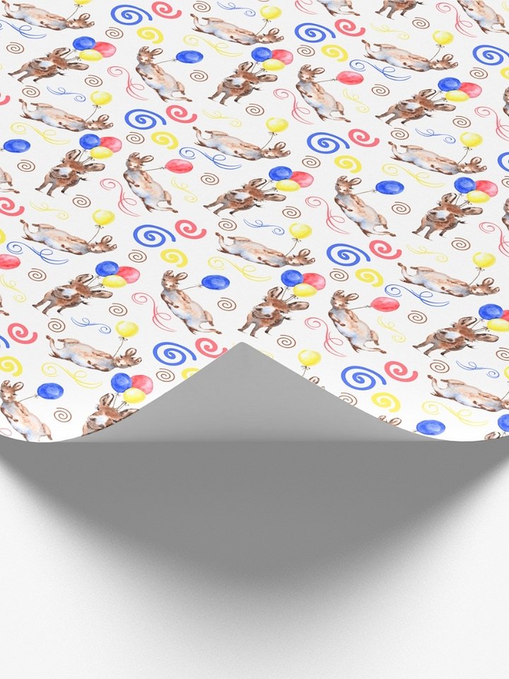 Donkey Birthday Wrapping Paper product image (2)