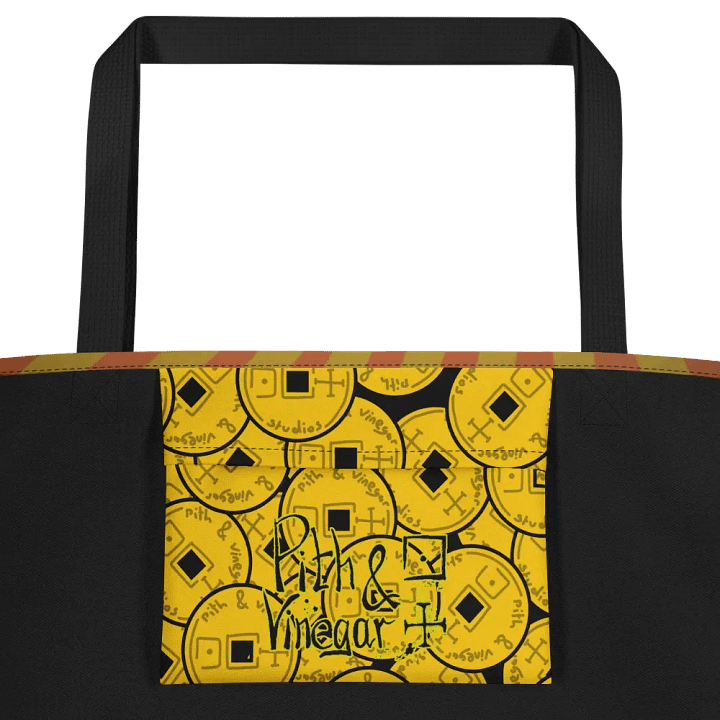 Maneki neko tote bag with internal pocket product image (2)