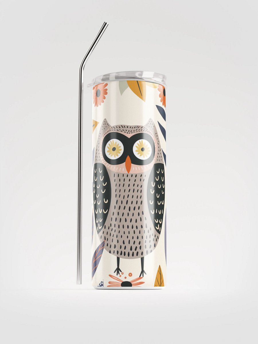 Whimsical Owl Stainless Steel Tumbler product image (1)
