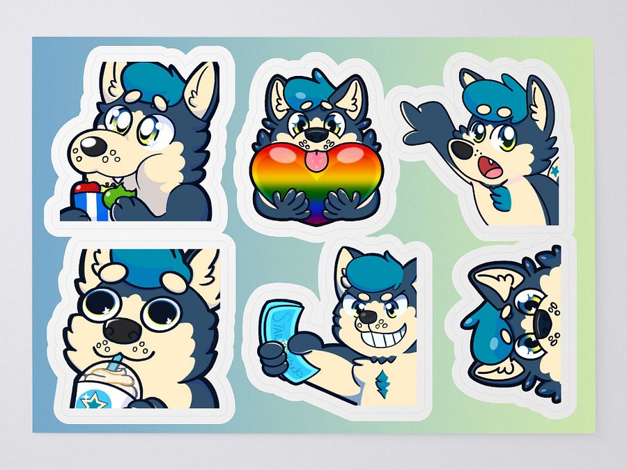 GalexShiba Emote Sticker Pack 1 product image (1)