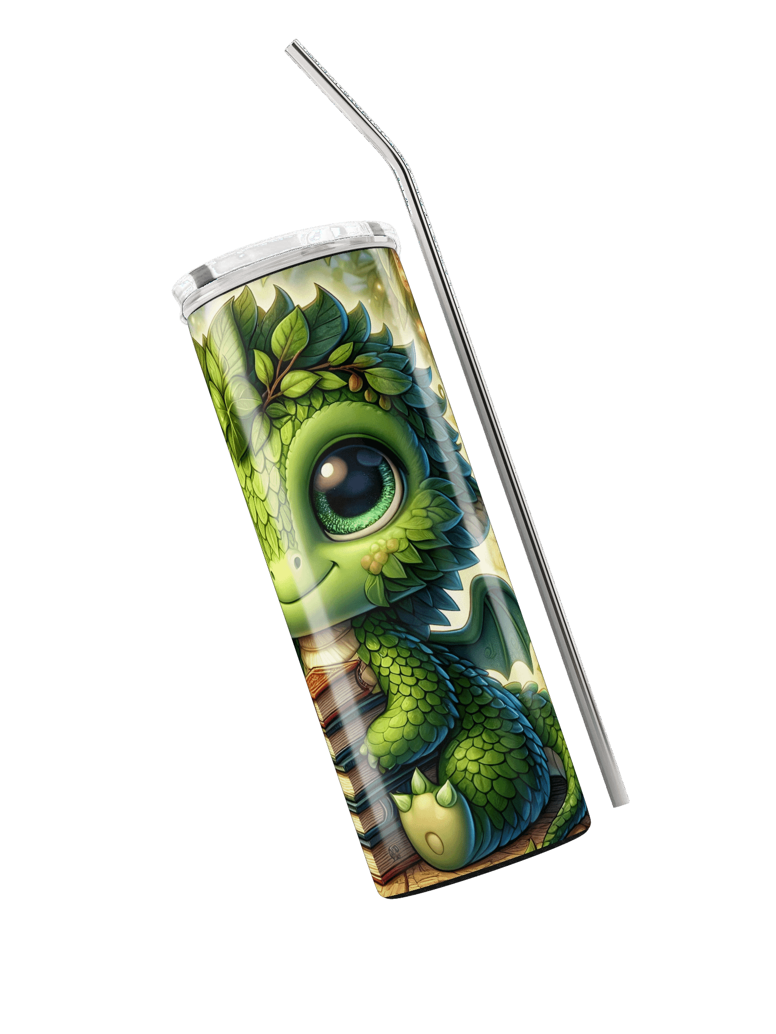 Not for Bookworms - Book Dragons Only (Green) 20 oz. Tumbler product image (3)