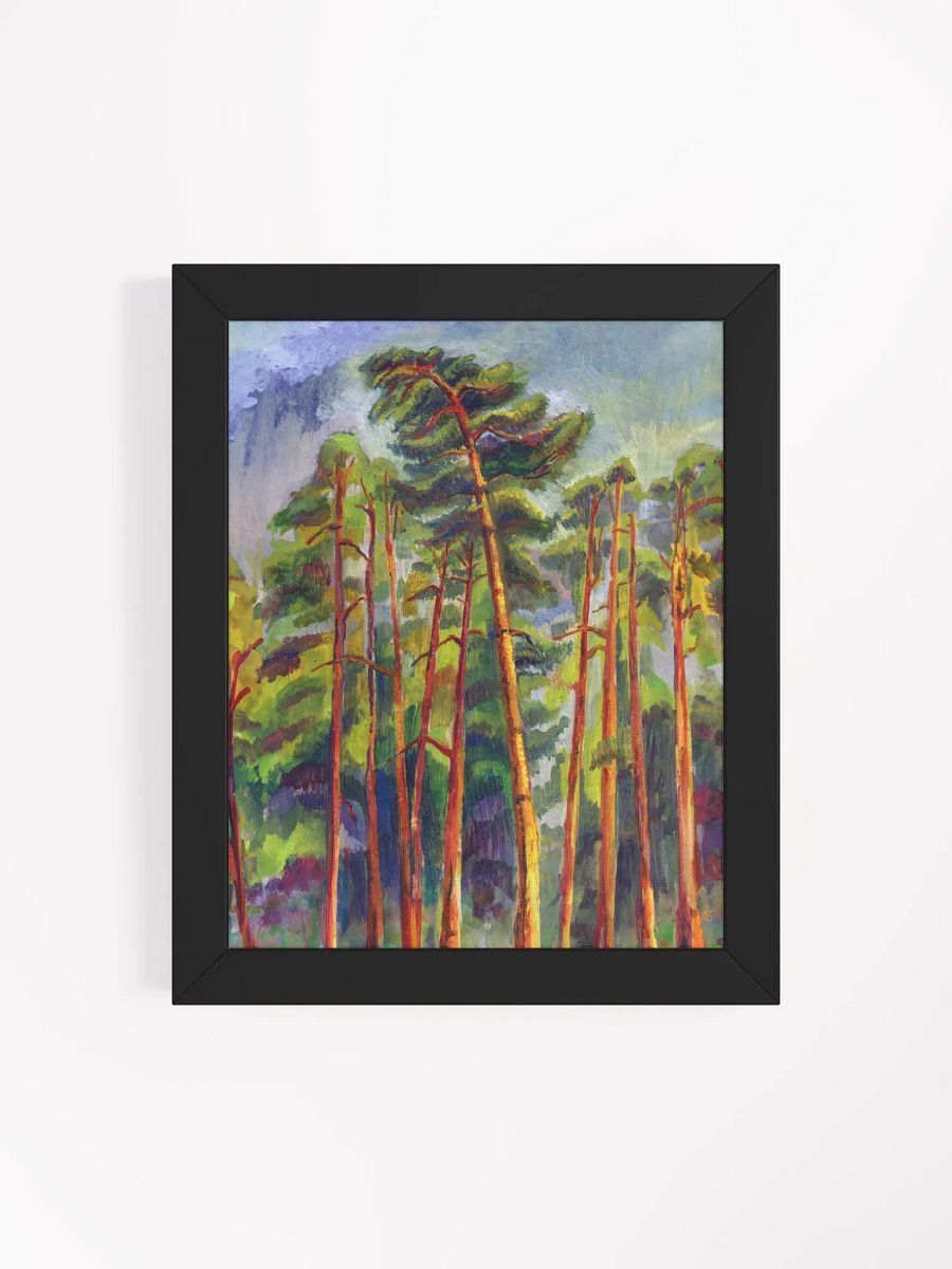 Enchanted Forest Framed Artwork - Dramatic Evening Pines product image (10)