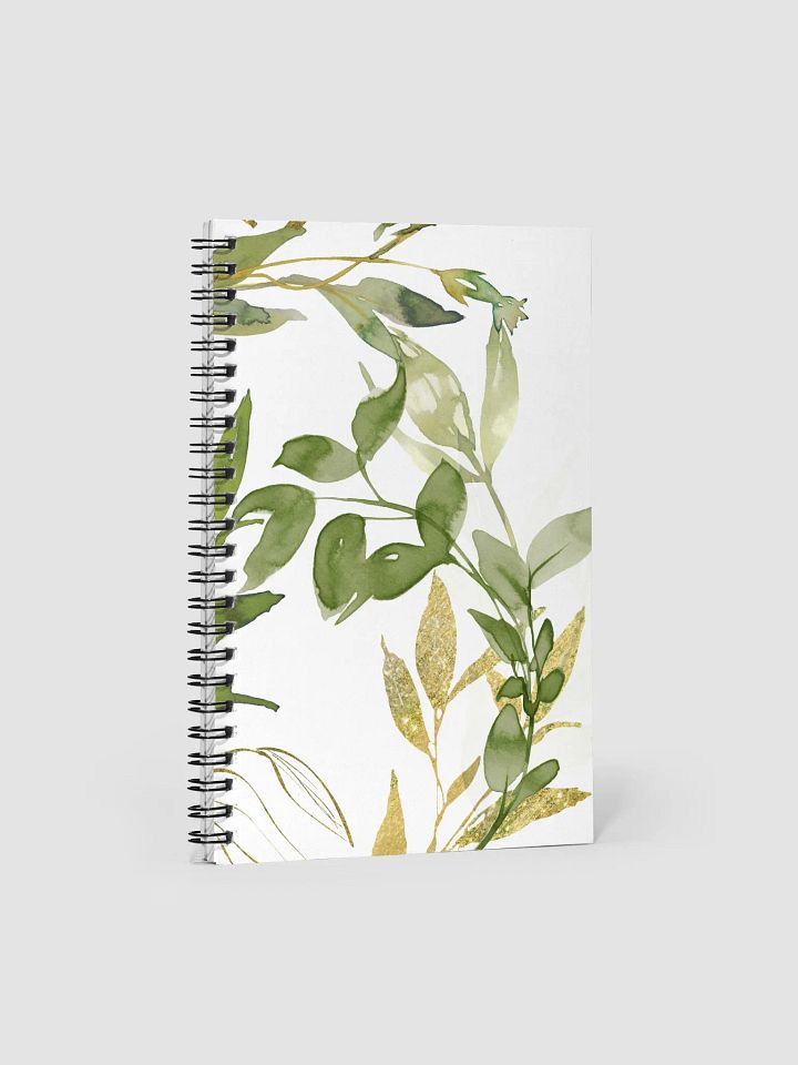 Floral Leaf Spiral Notebook product image (1)