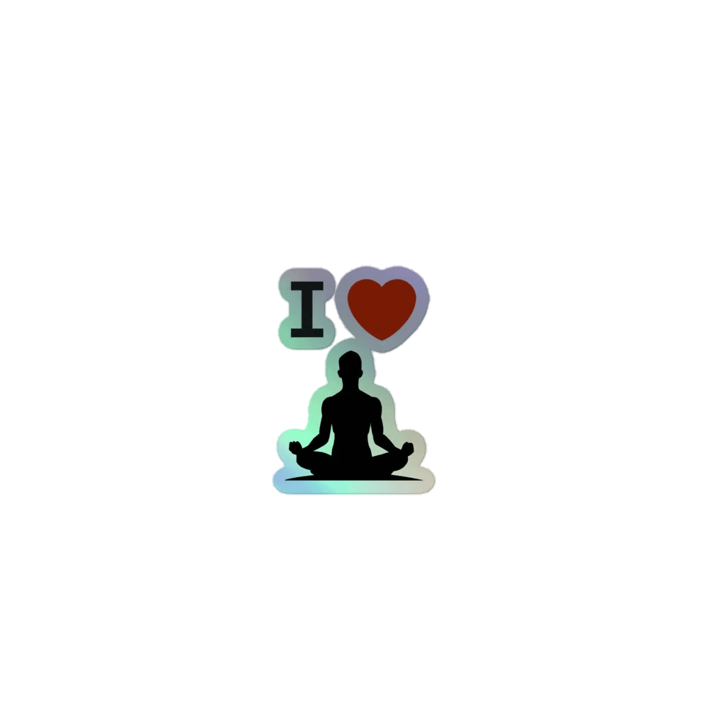 I Heart Meditation Sticker product image (1)