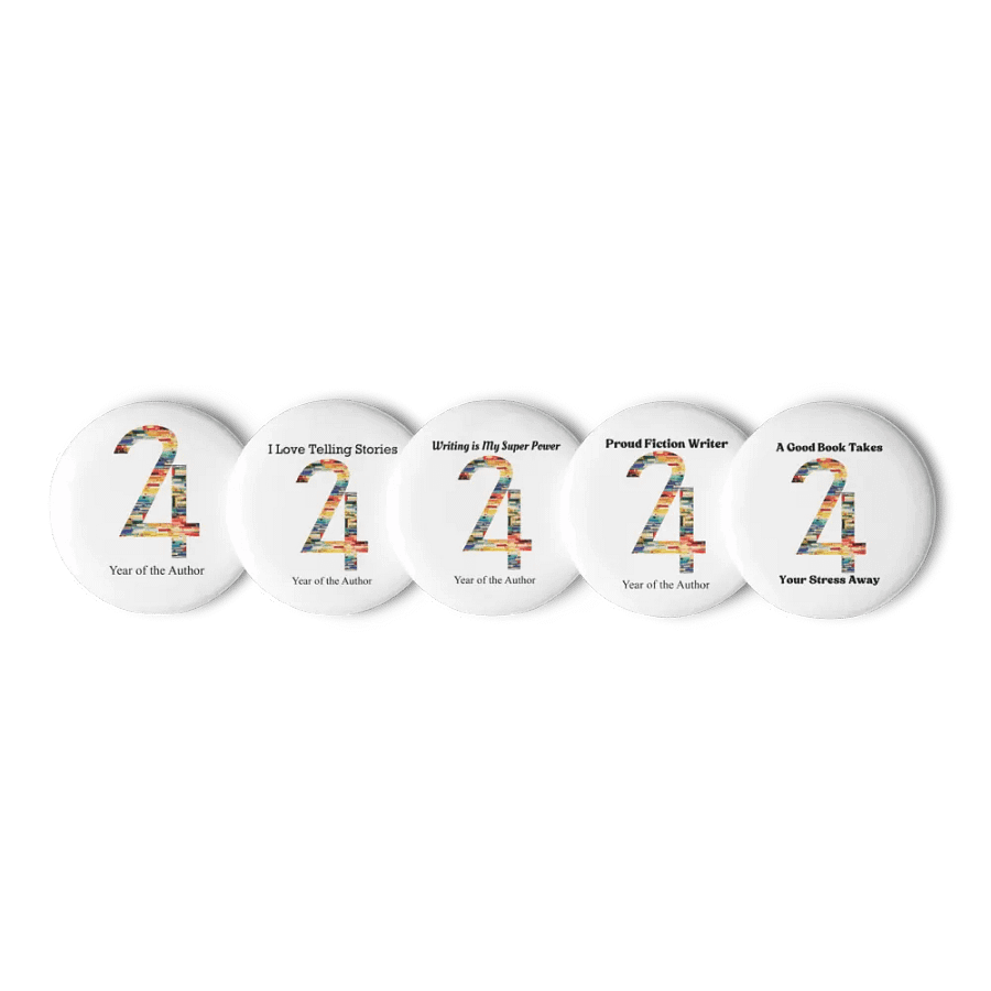 2024 Year of the Author Buttons product image (1)