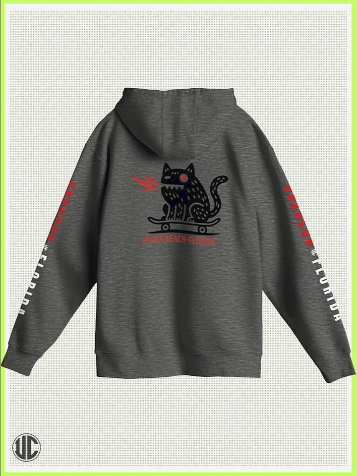 Skater Hoodie – Cocoa Beach Florida | Unisex Streetwear Sweatshirt product image (2)