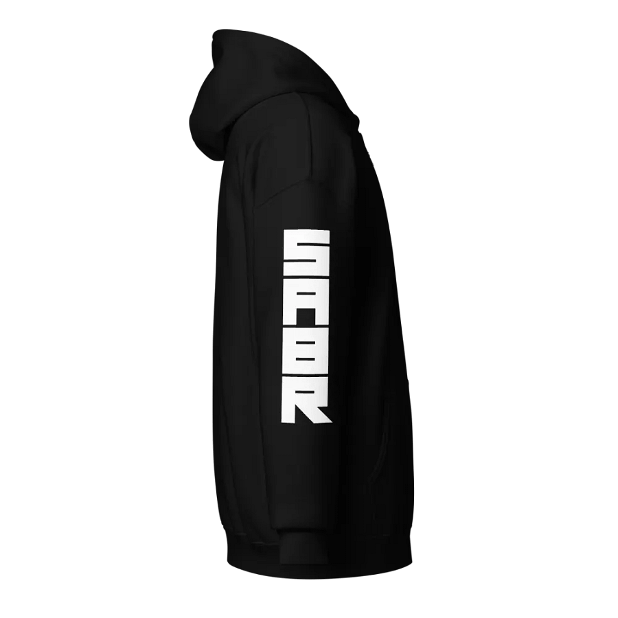 SABR White Logo Sleeve Unisex Heavy Blend Zip Hoodie product image (1)
