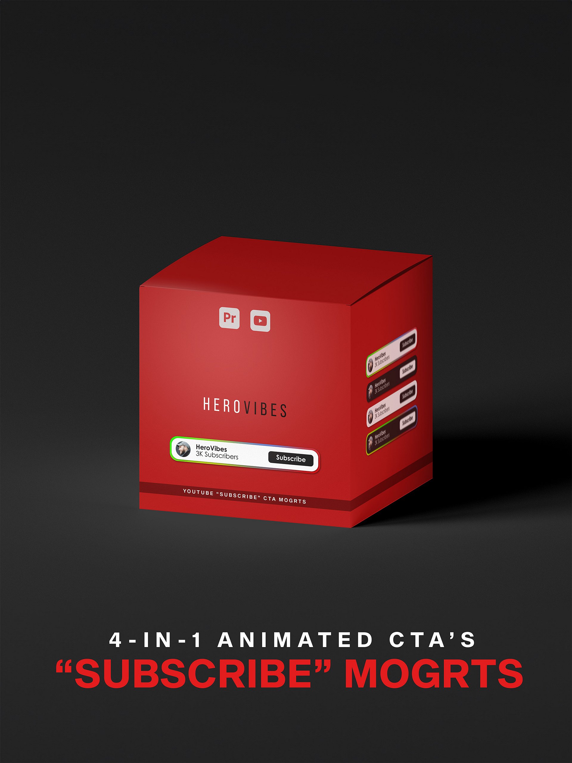 Subscribe CTA MOGRTs (4-In-1) product image (1)