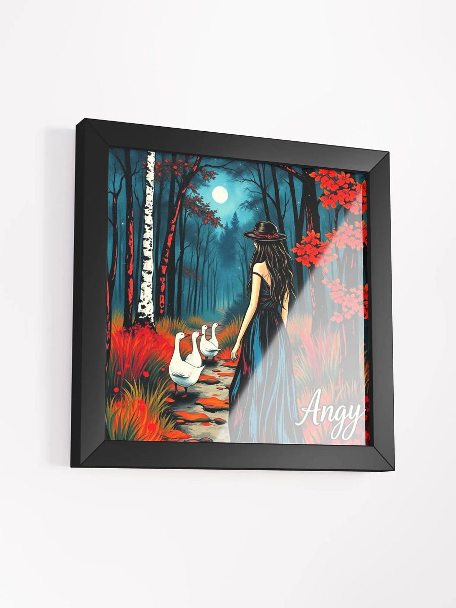 goose lady Vibrant Ayous Wood Framed Matte Print product image (15)