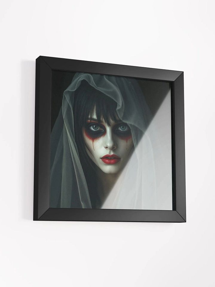 Veiled Gothic Beauty Framed Poster product image (1)