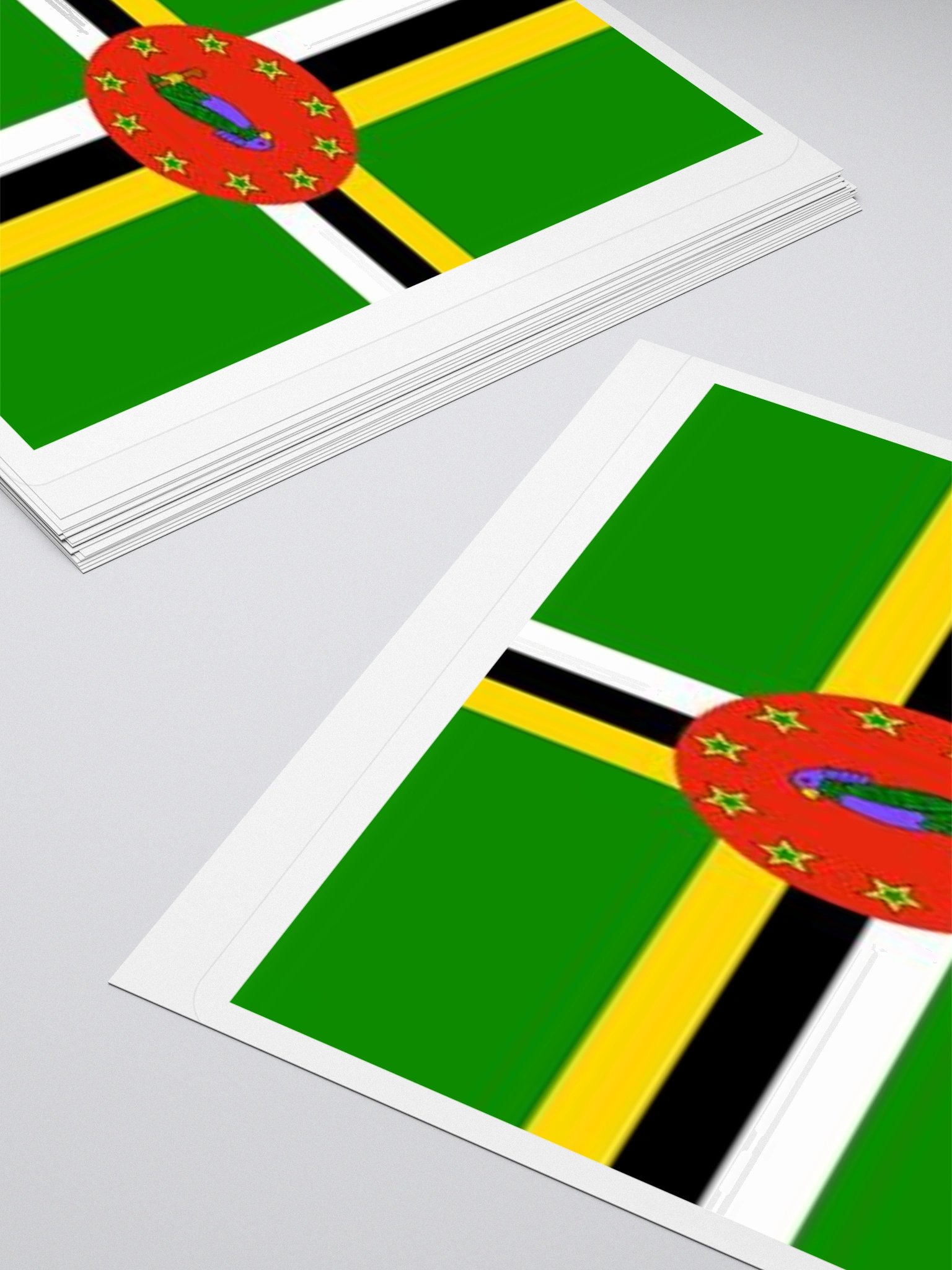 Dominica Flag Sticker | Ten Stars Design | Durable Vinyl | 3 Sizes product image (10)