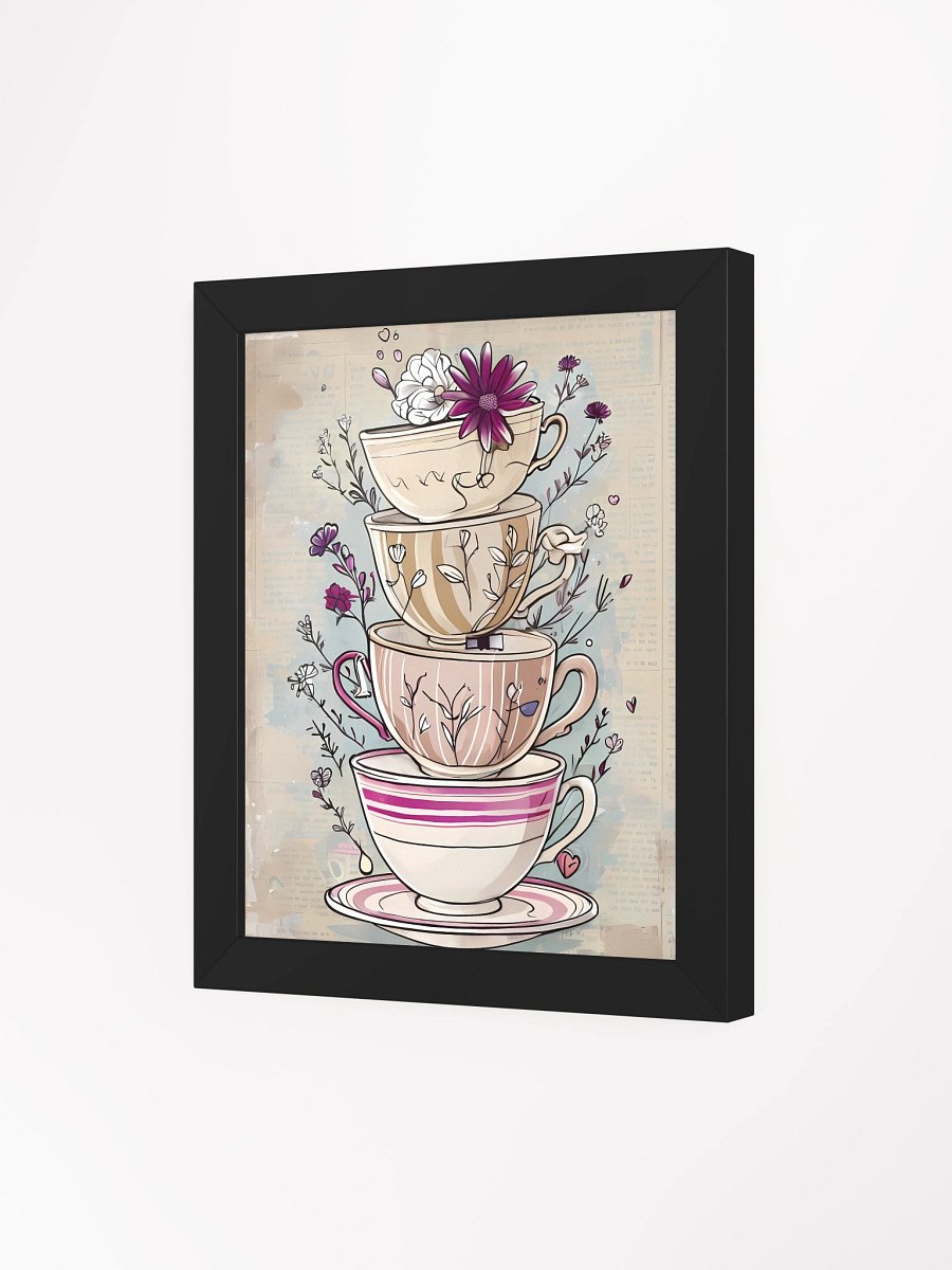 Whimsical Teacup Delight Framed Poster product image (4)