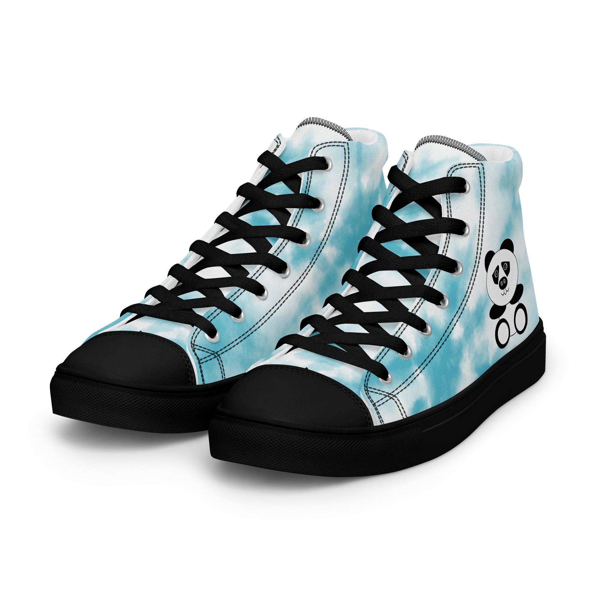 Panda Swirl Men's High Tops product image (6)