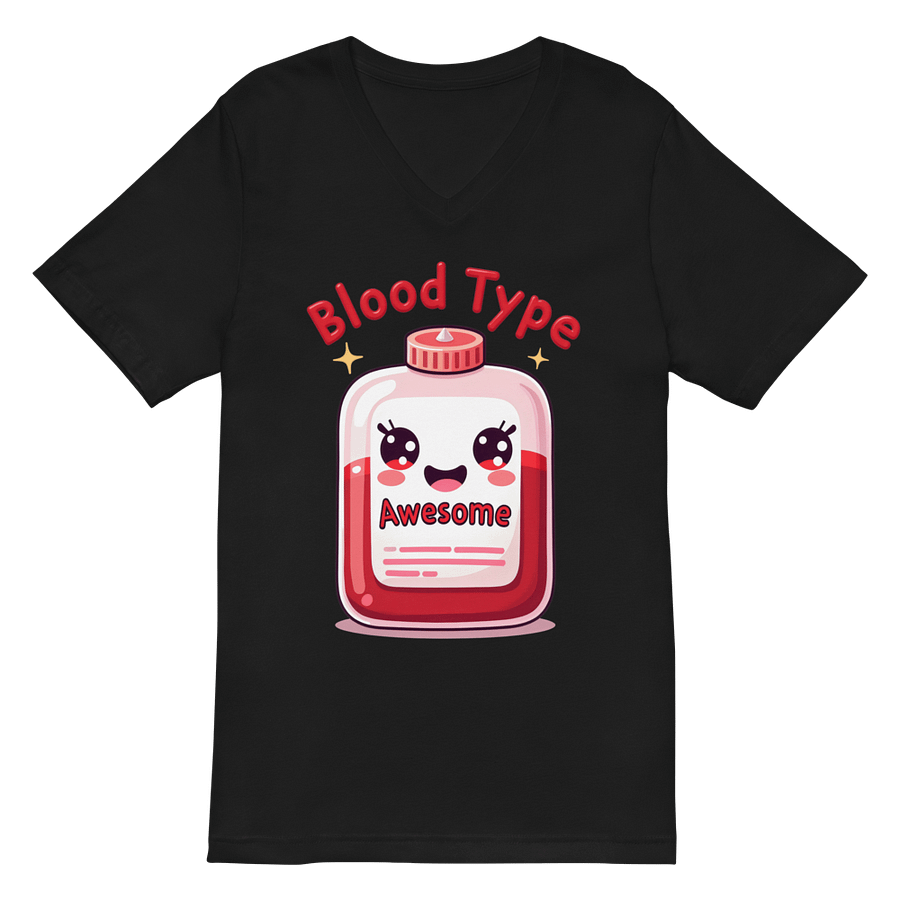 Awesome Blood Type Cartoon T-Shirt product image (3)