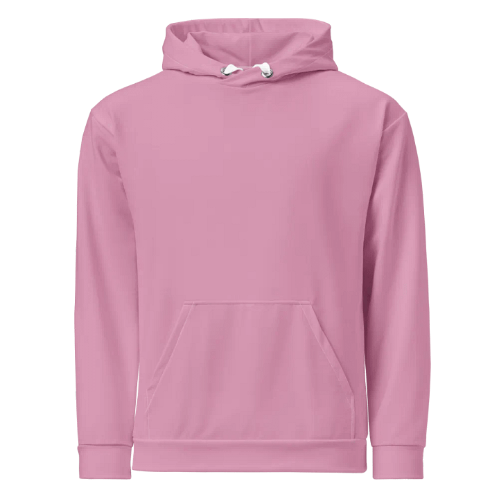 Plain Light Pink Light Summer Unisex Recycled Polyester Heavyweight Premium Hoodie by Treasure Pie product image (1)